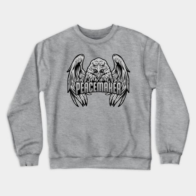 Peacemaker Eagly monochrome Crewneck Sweatshirt by Vault Emporium